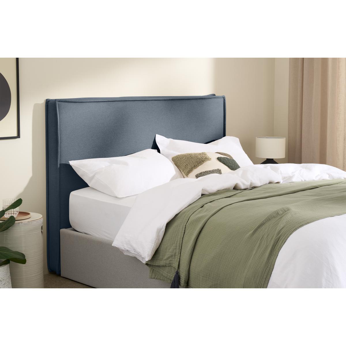 Burle King Size Headboard, Denim Blue – image 3
