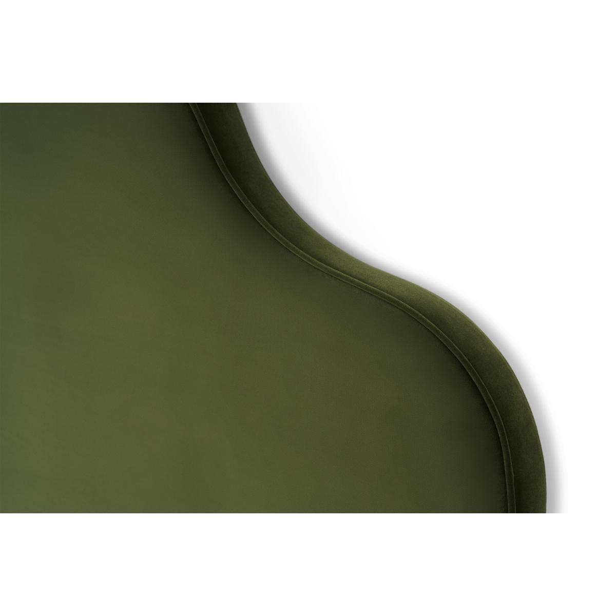 Letty King Size Headboard, Fir Green Velvet – image 5