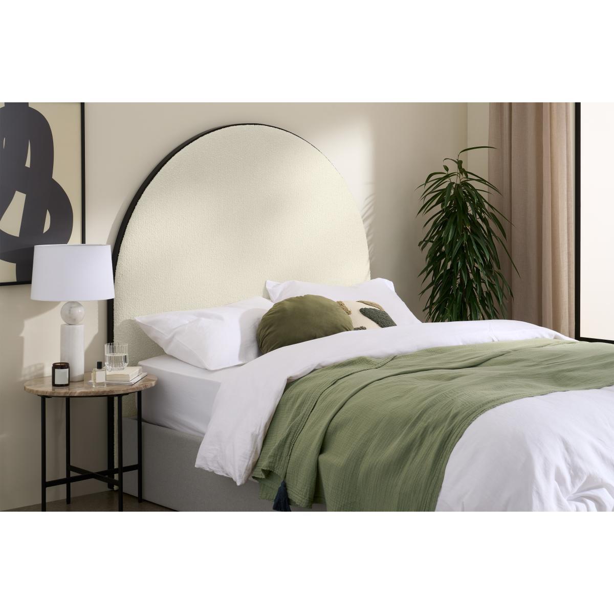 Fresia King Size Headboard, Whitewash Boucle – image 3