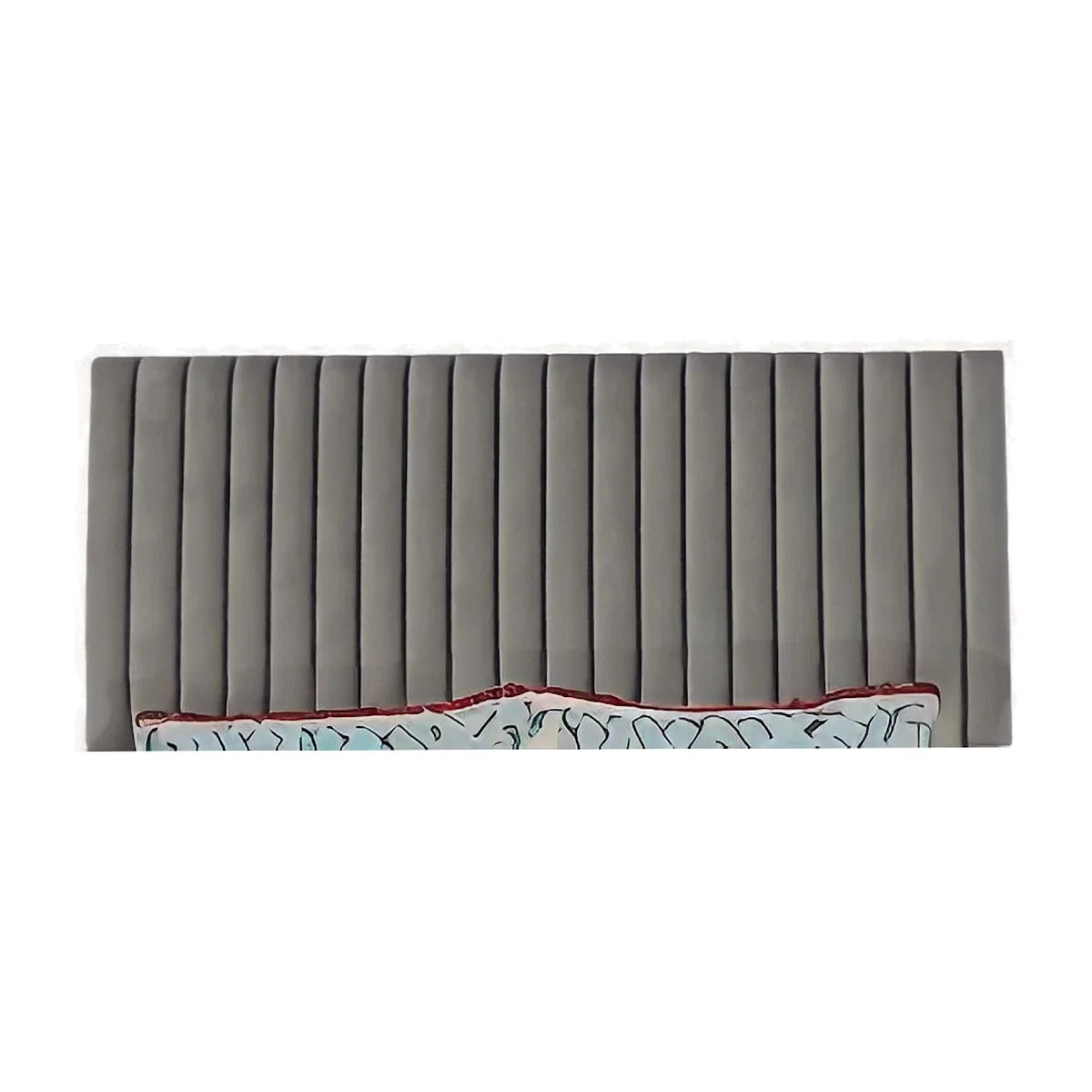 Venti Line Panel Headboard - Steel grey / King