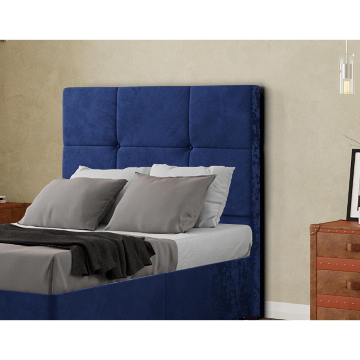 Jacob Headboard Floor Standing  Matching Buttons Plush - Navy / King – image 3