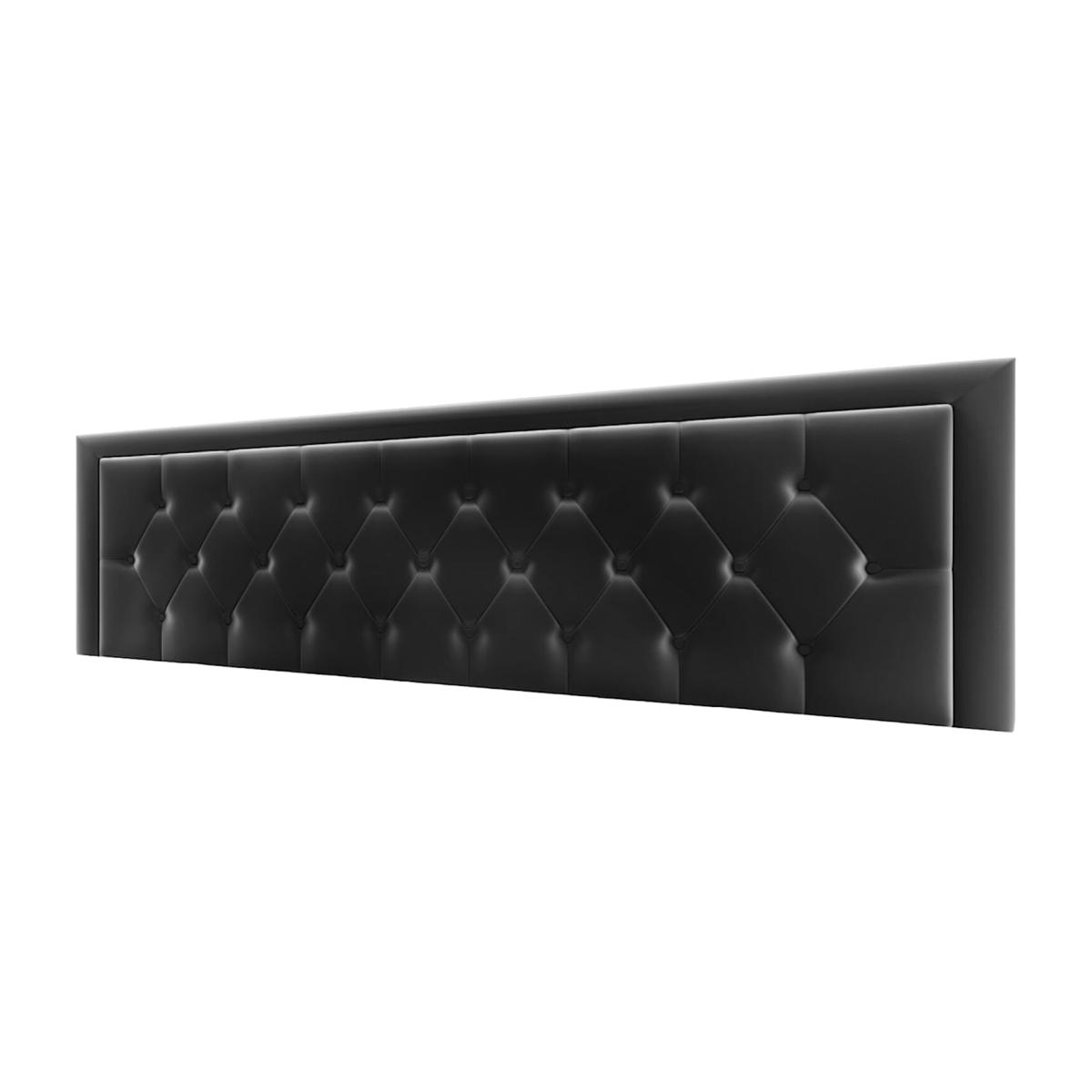 Hilton Chesterfield Headboard - Black / King