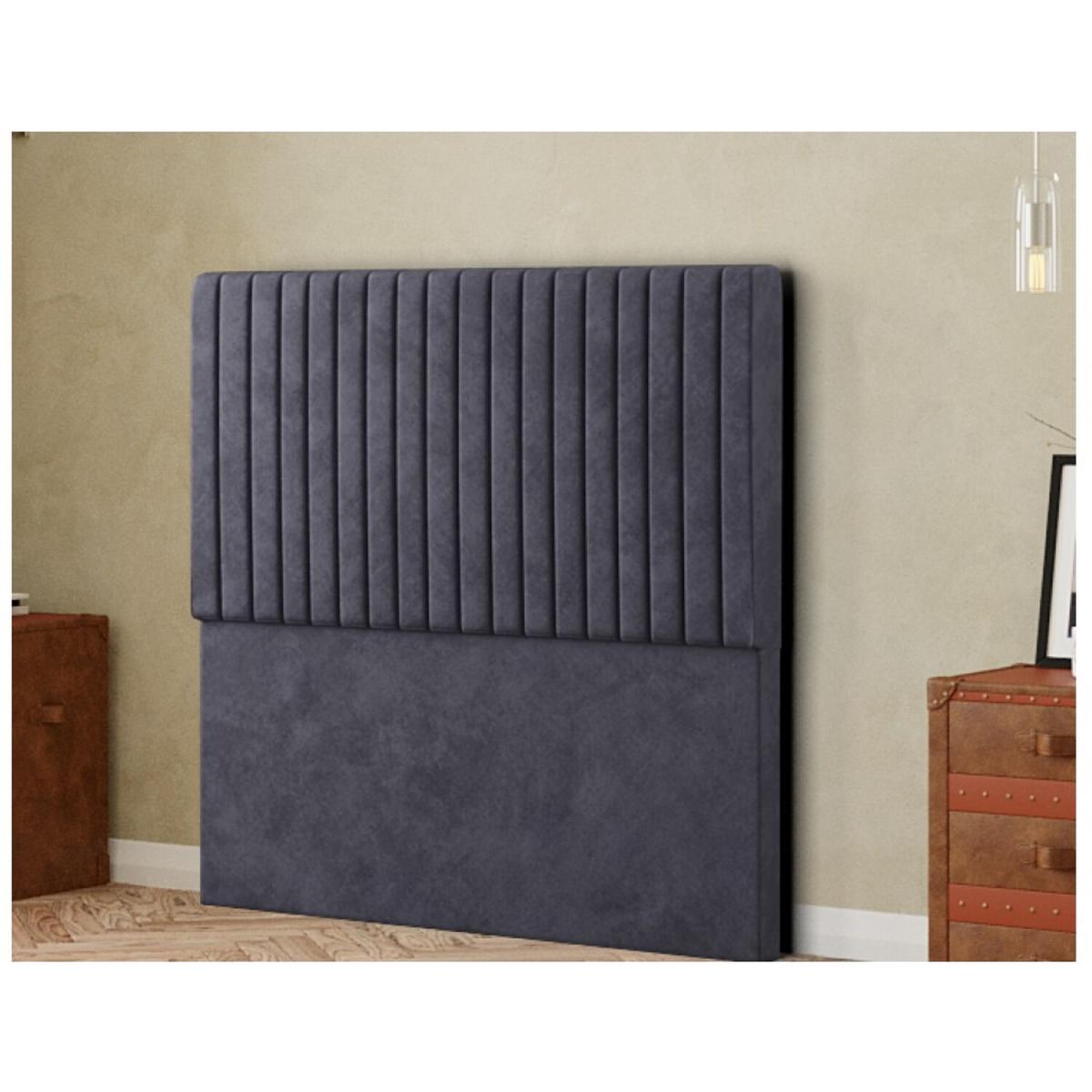 Maryland Headboard Floor Standing Plush - Steel / King – image 3