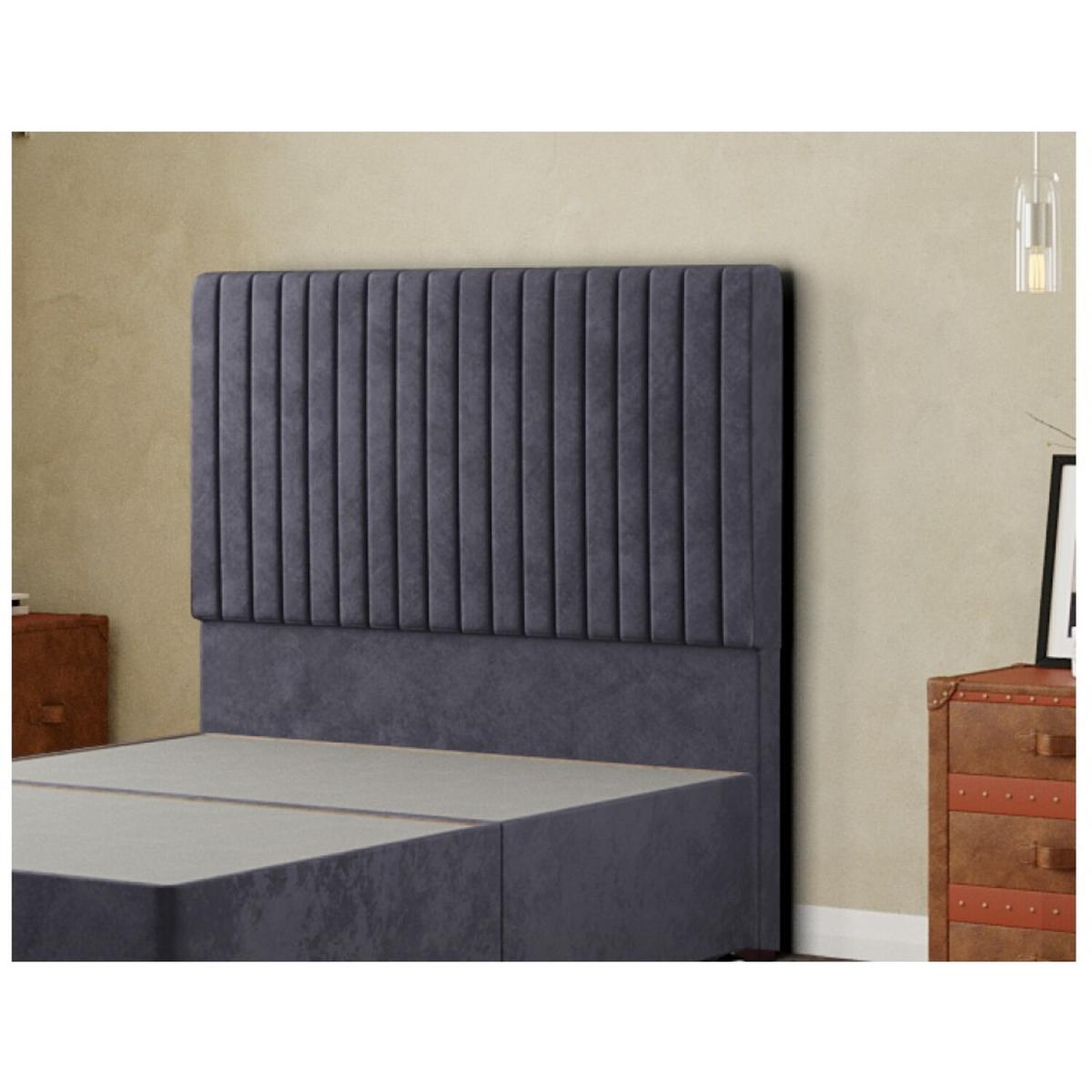Maryland Headboard Floor Standing Plush - Steel / King – image 4