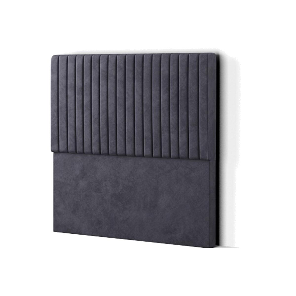 Maryland Headboard Floor Standing Plush - Steel / King – image 1