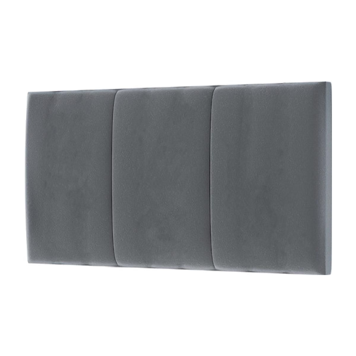 Upholstered Velvet Headboard - Silver / King