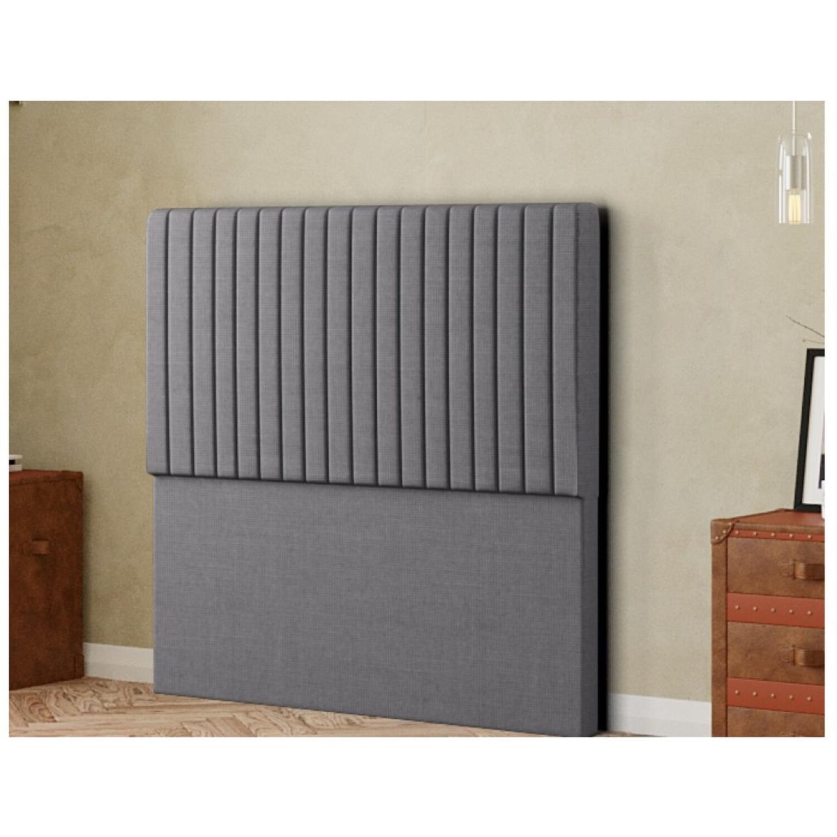 Maryland Headboard Floor Standing Linen - Grey / King – image 2