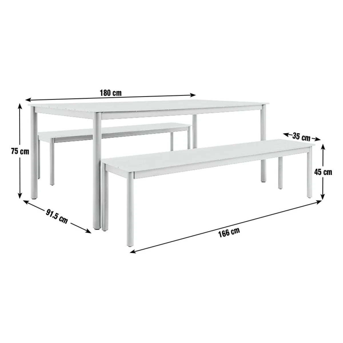 Habitat Loft Living 6 Seater Wooden Garden Bench - Natural – image 7