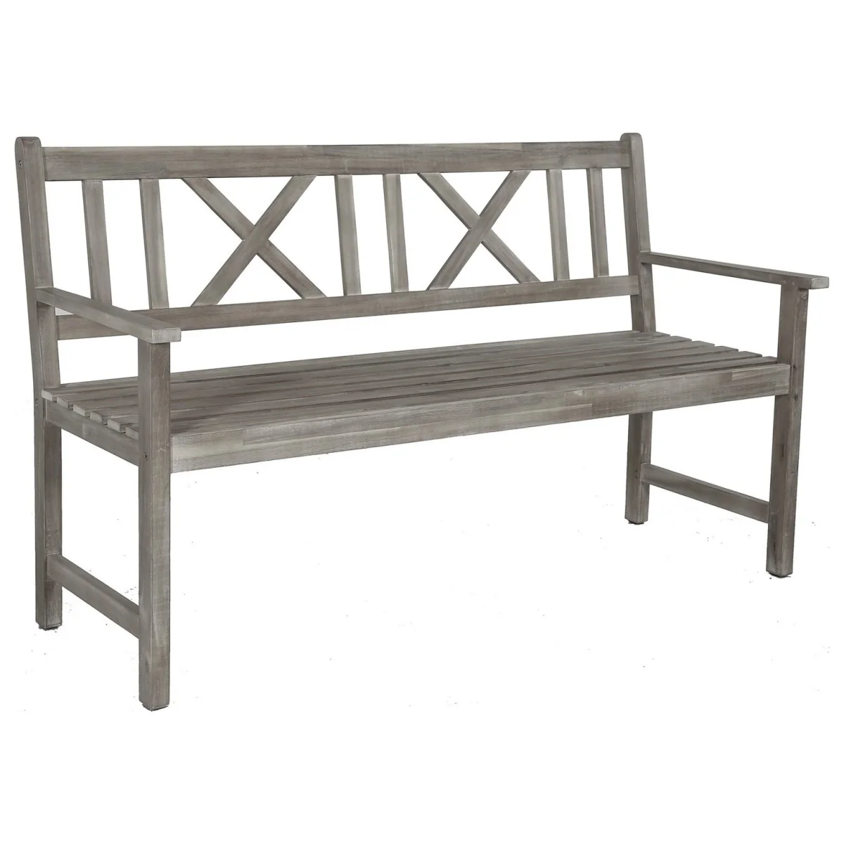 Pacific Cambridge 3 Seater Wooden Garden Bench - Grey – image 2