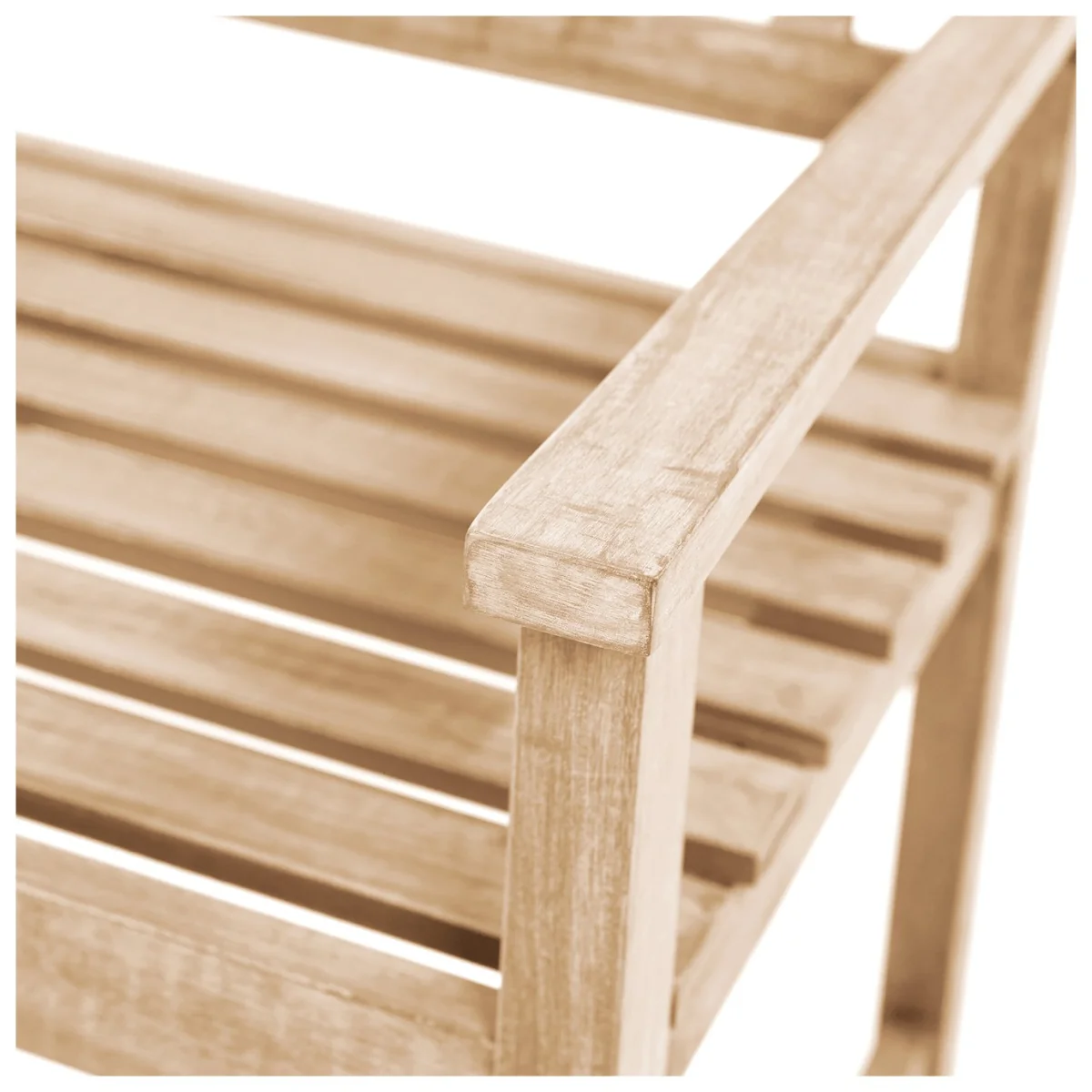 Pacific Cambridge 3 Seater Wooden Garden Bench - Natural – image 3
