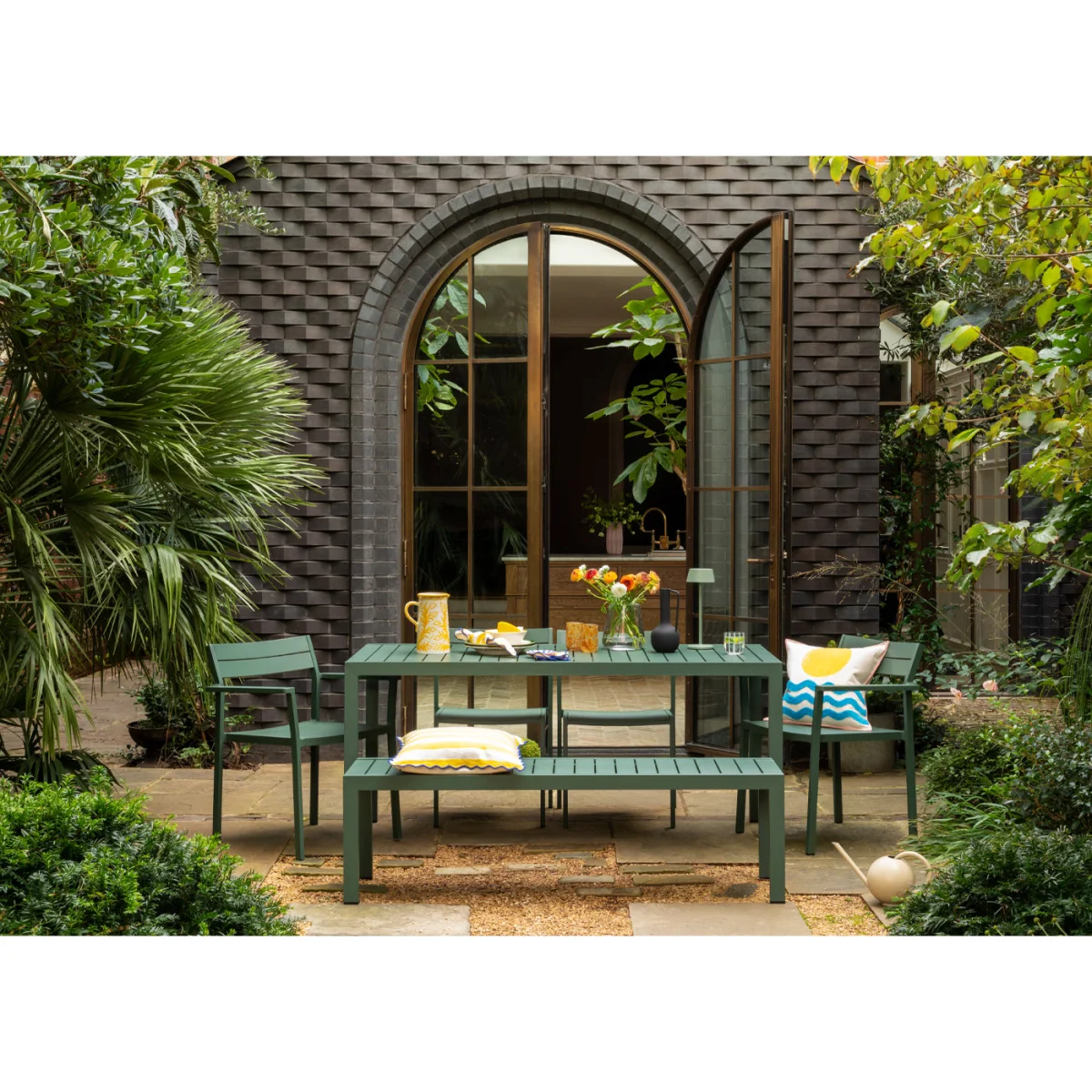 Case Eos Outdoor Bench Pebble Grey – image 3