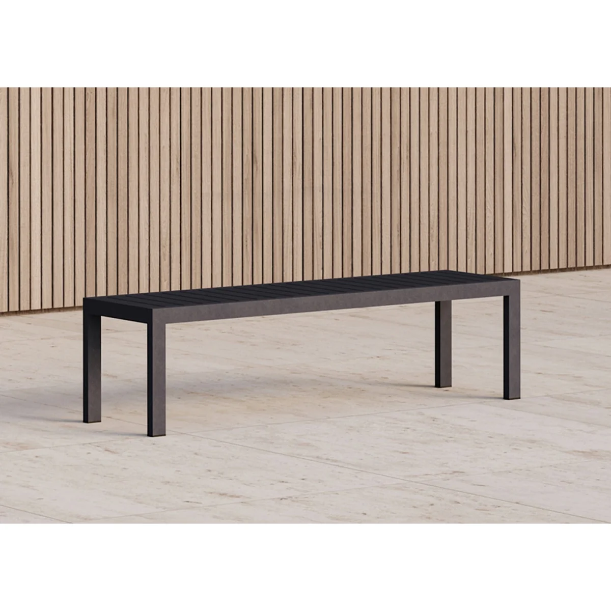 Case Eos Outdoor Bench Pebble Grey – image 5