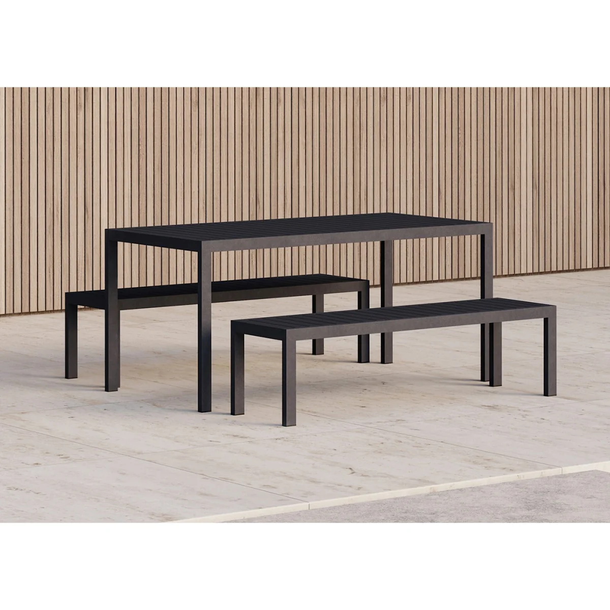Case Eos Outdoor Bench Pebble Grey – image 7