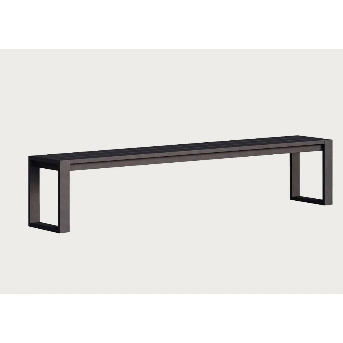 Case Eos Outdoor Communal Bench Pebble Grey – image 8
