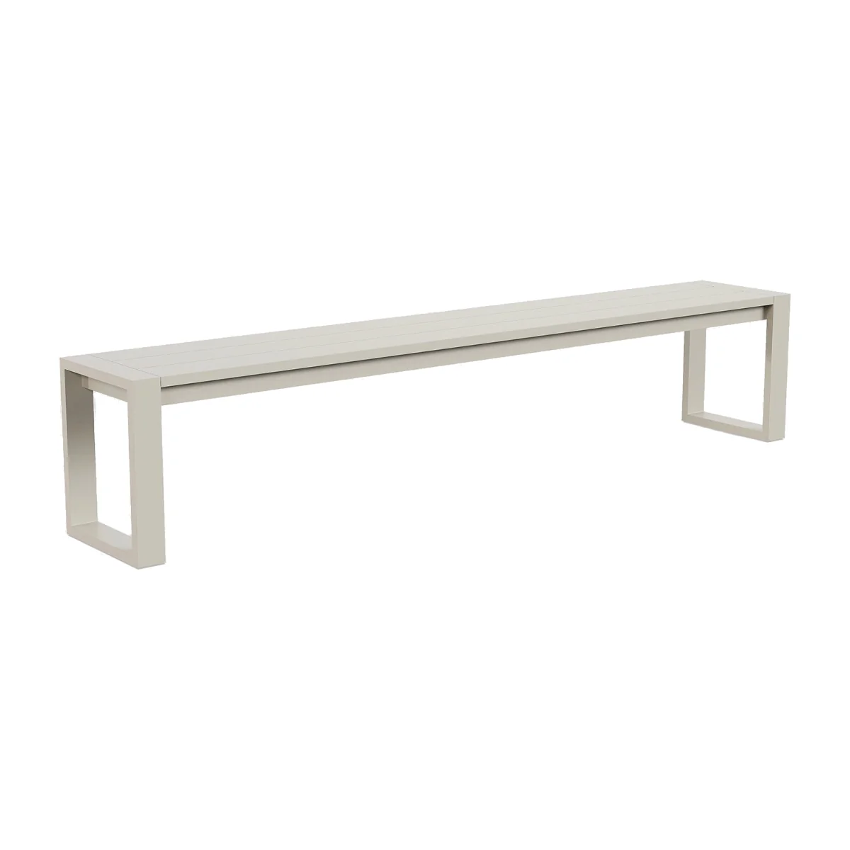 Case Eos Outdoor Communal Bench Pebble Grey – image 1