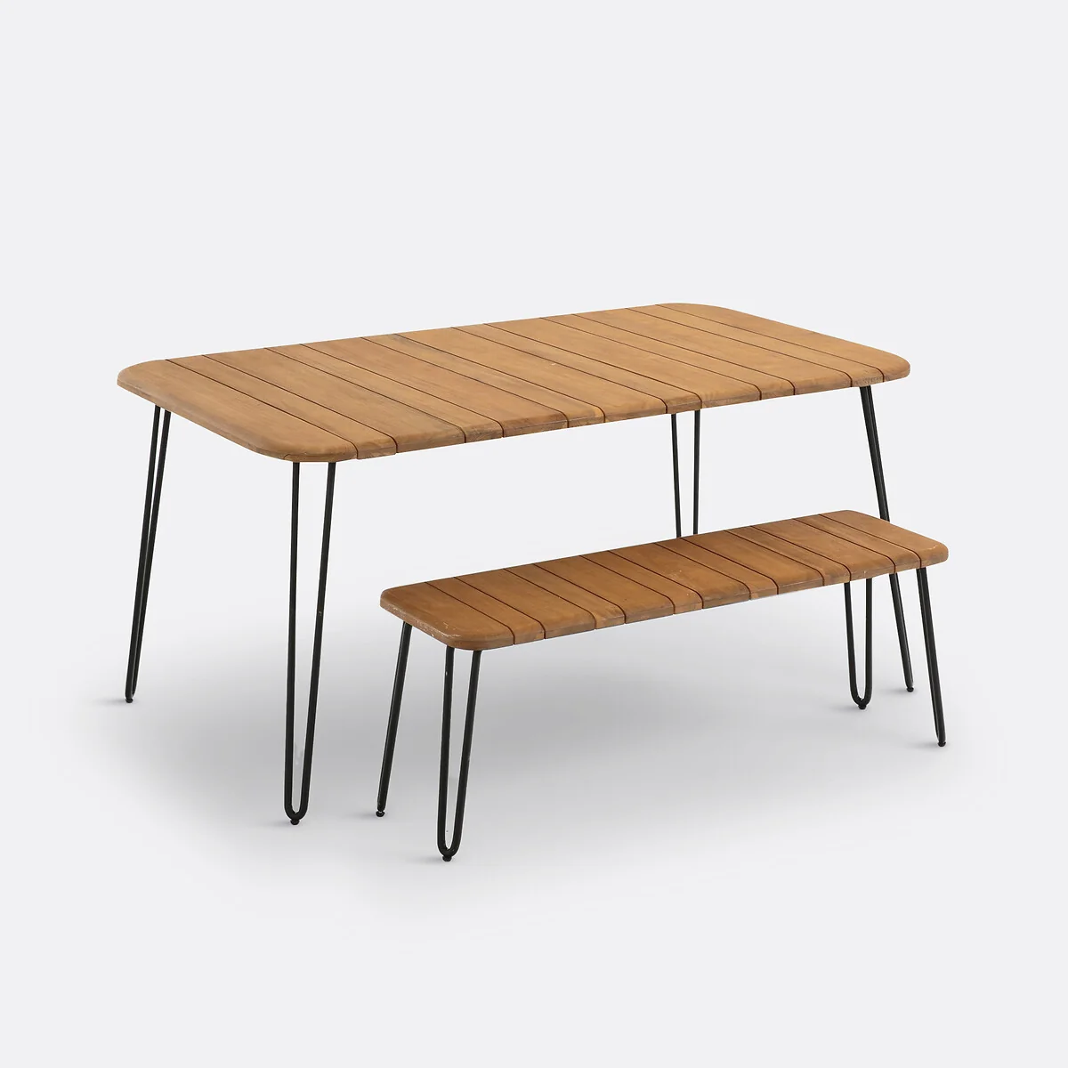 Spritz Acacia Folding Garden Bench – image 6