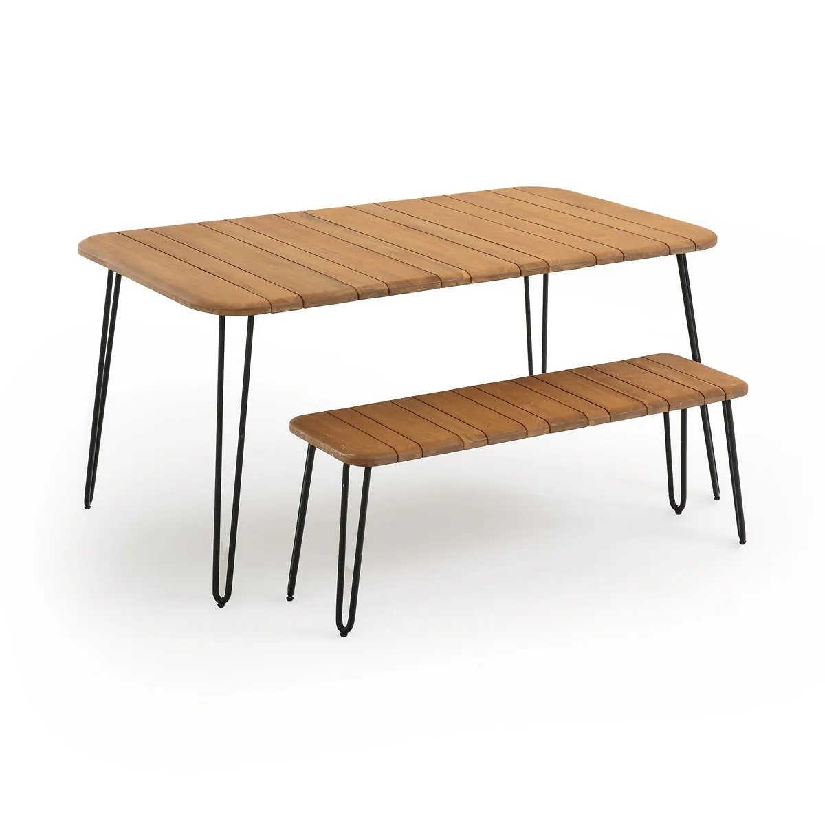Spritz Acacia Folding Garden Bench – image 6
