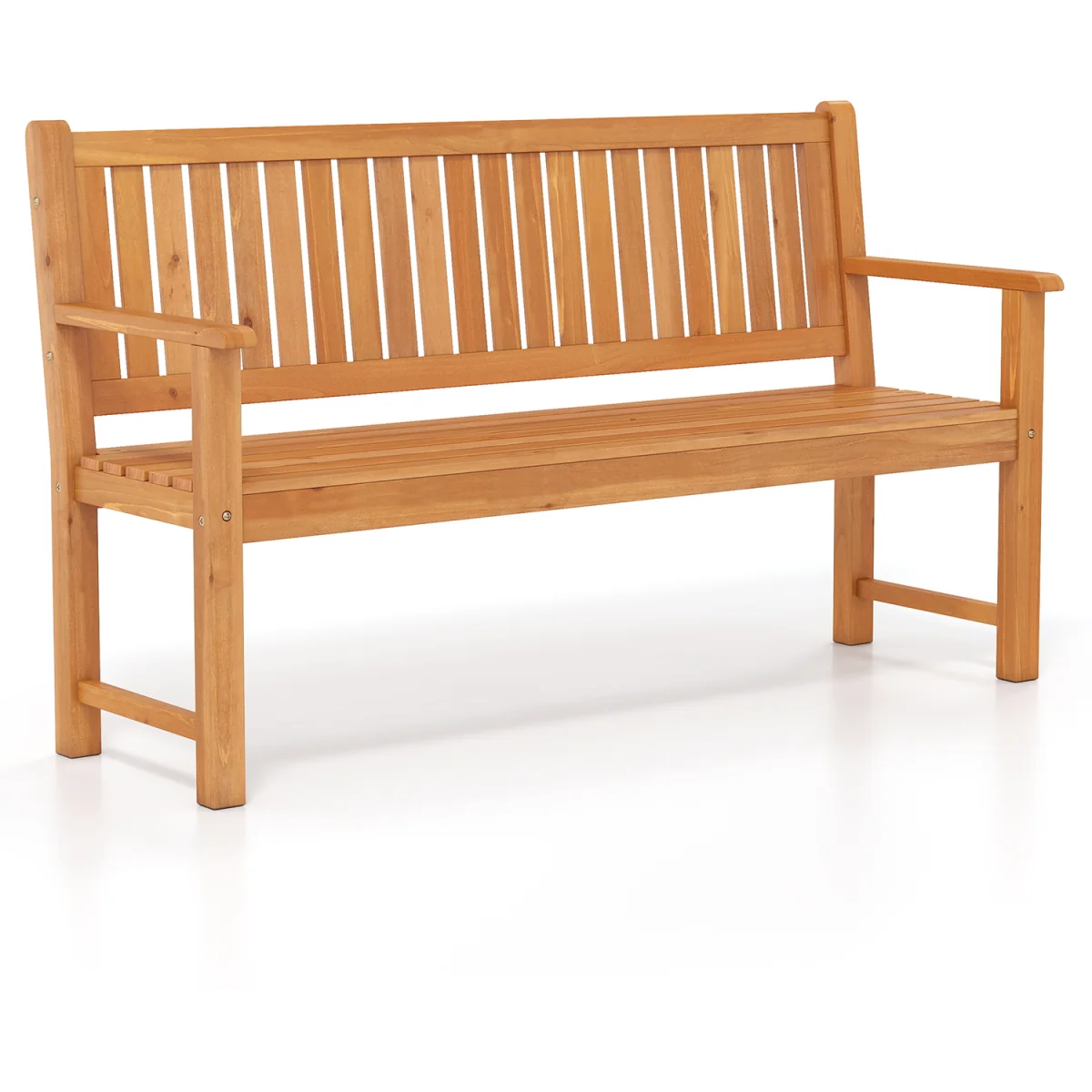 Large Garden Bench with Backrest – image 2