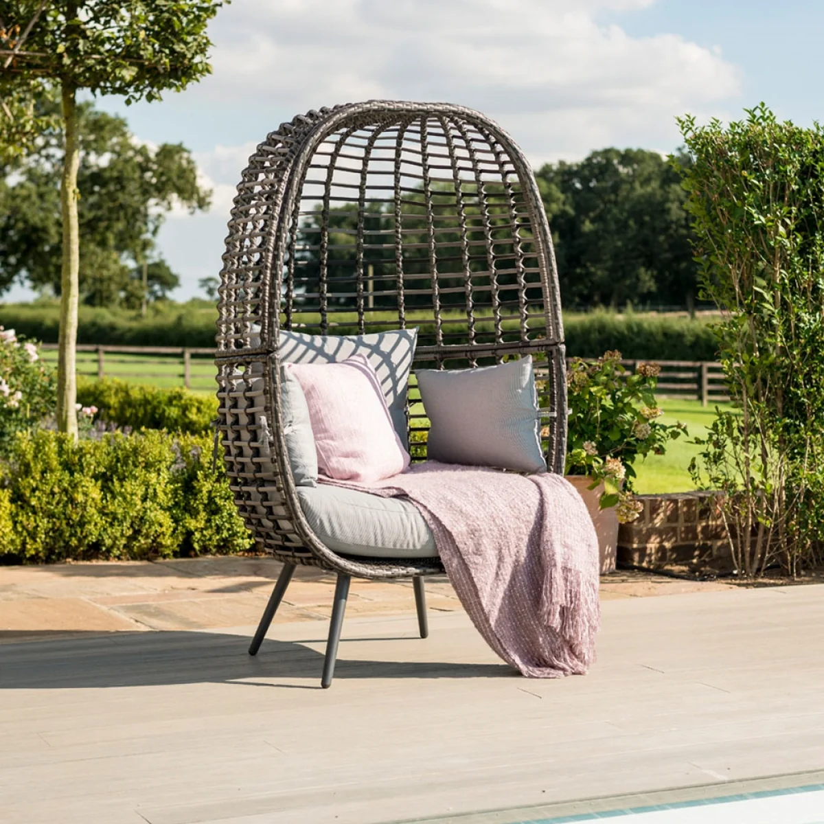 Maze Rattan Riviera Garden Chair - Brown