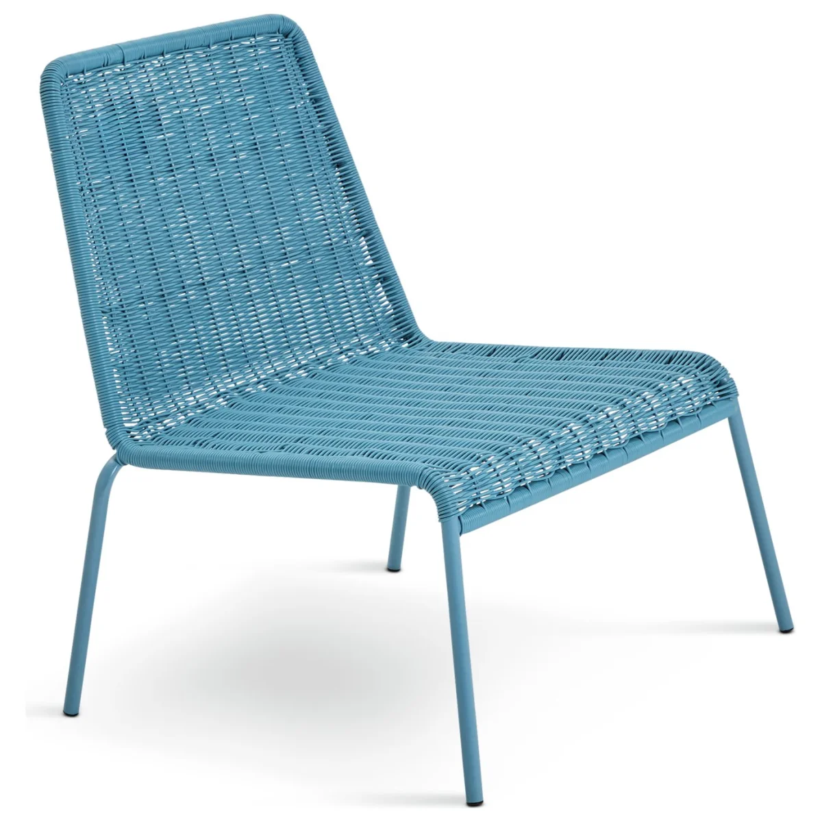 Habitat Sona Rattan Effect Garden Chair - Blue – image 2