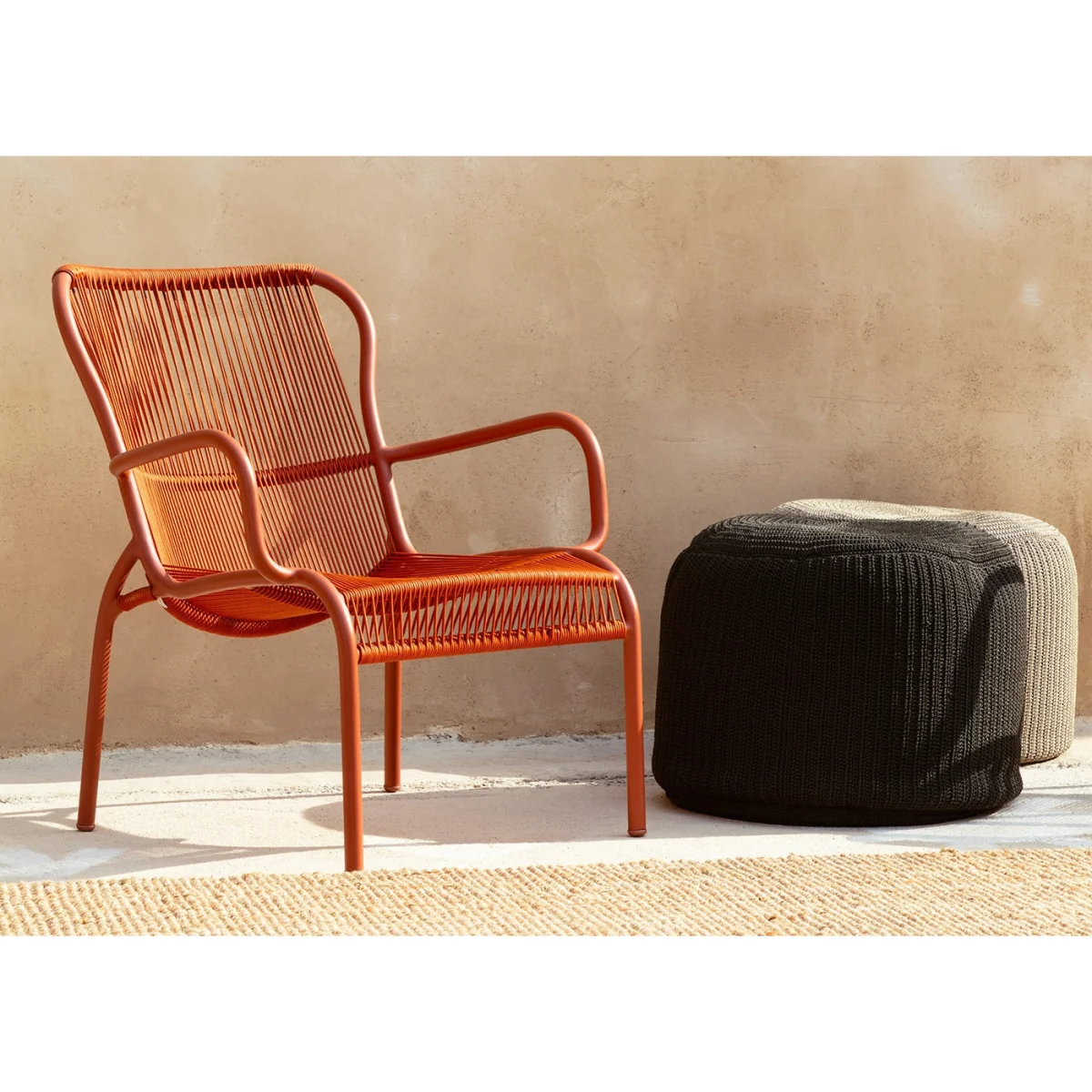 Vincent Sheppard Loop Outdoor Lounge Chair Terracotta – image 2