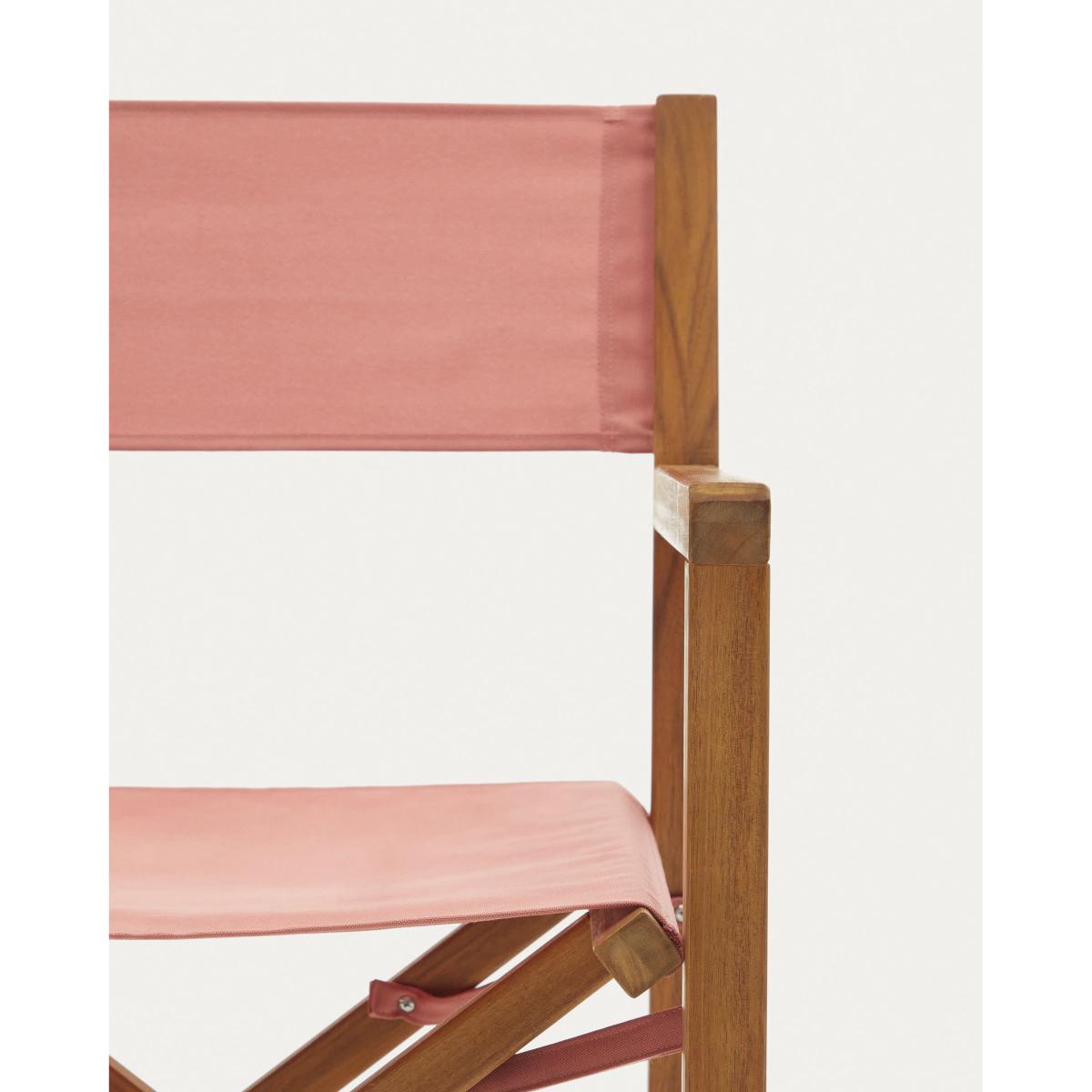 Thianna folding outdoor chair in terracotta with solid acacia wood FSC 100% – image 4