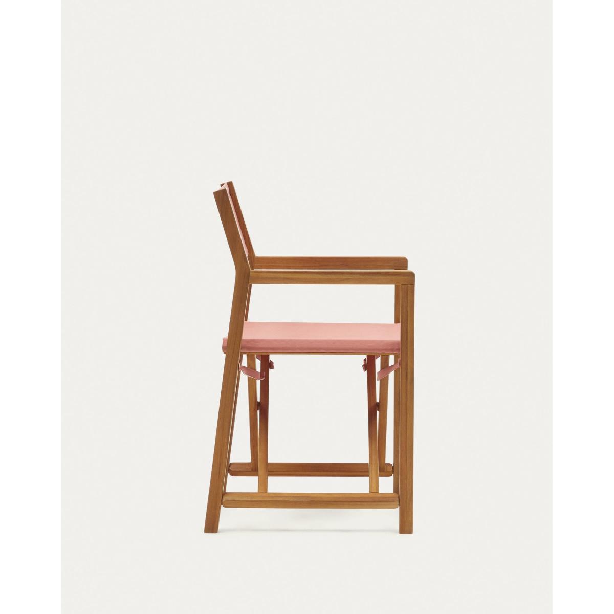 Thianna folding outdoor chair in terracotta with solid acacia wood FSC 100% – image 5