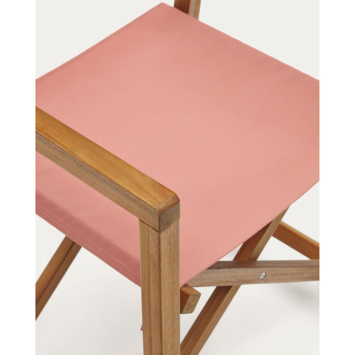Thianna folding outdoor chair in terracotta with solid acacia wood FSC 100% – image 6