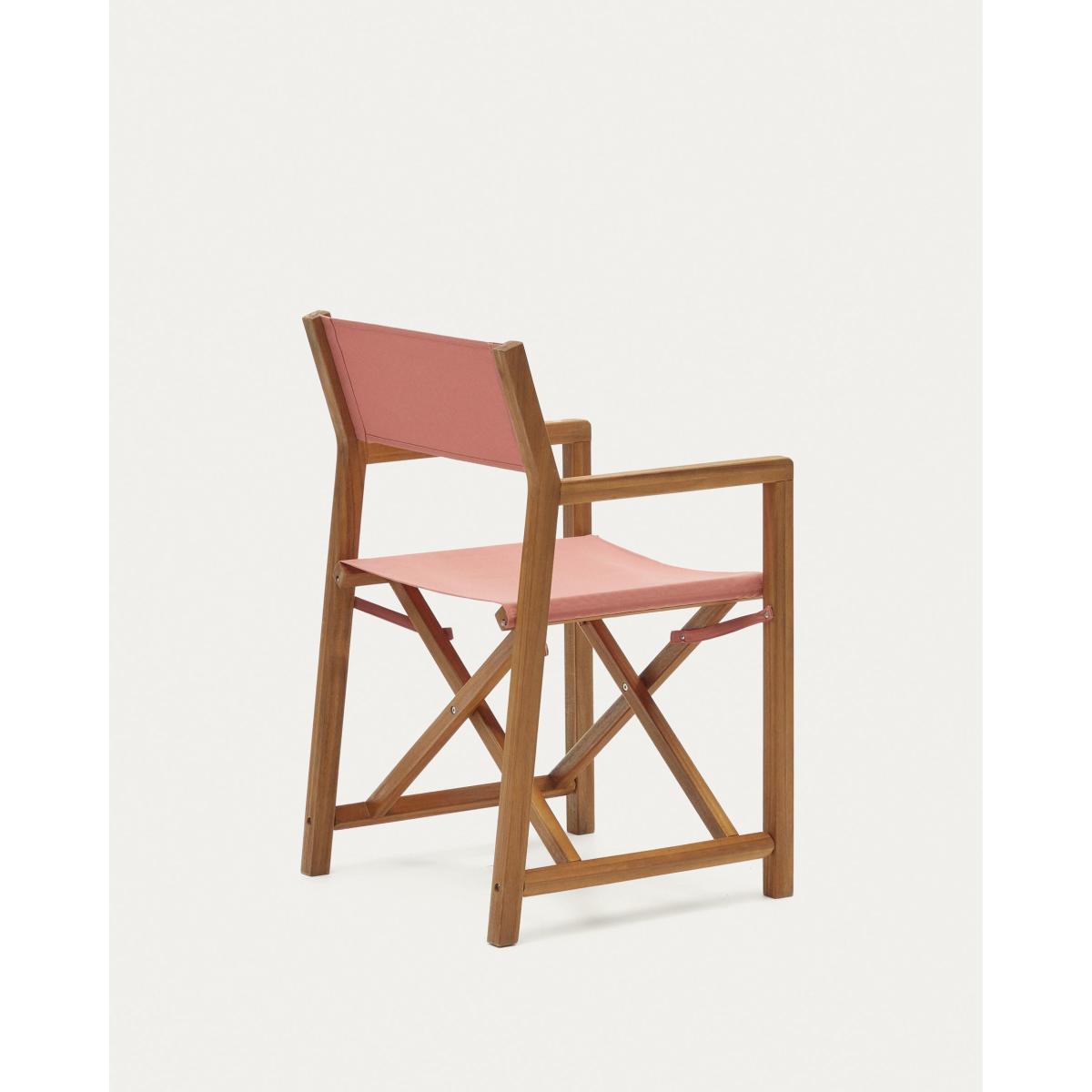 Thianna folding outdoor chair in terracotta with solid acacia wood FSC 100% – image 7