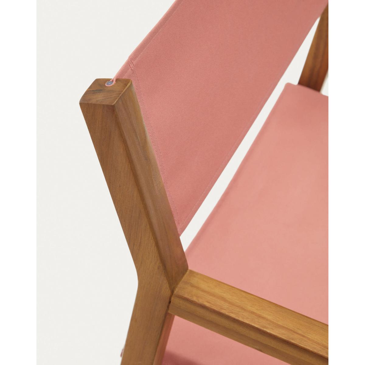 Thianna folding outdoor chair in terracotta with solid acacia wood FSC 100% – image 9