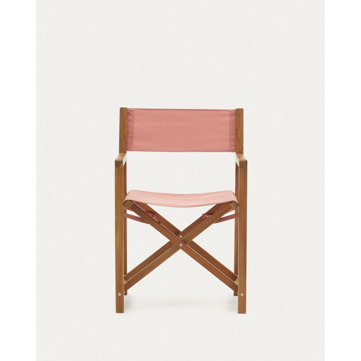 Thianna folding outdoor chair in terracotta with solid acacia wood FSC 100% – image 10