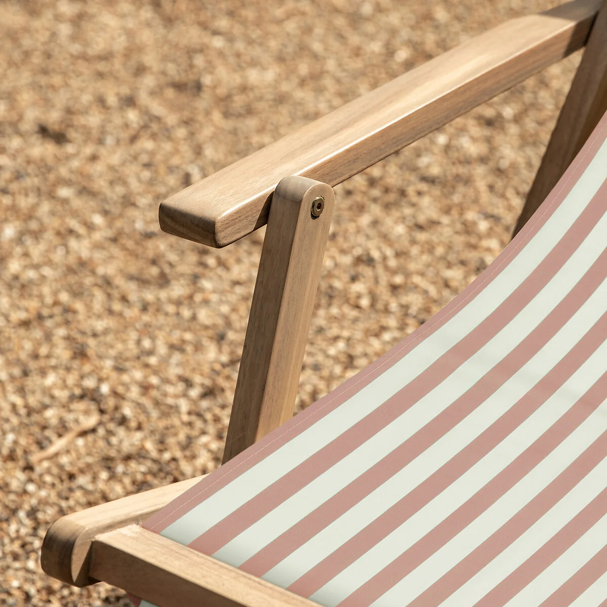 Ockley Striped Garden Deck Chair – image 5