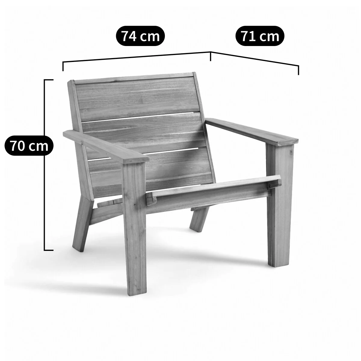 Réphir Acacia Garden Armchair – image 7