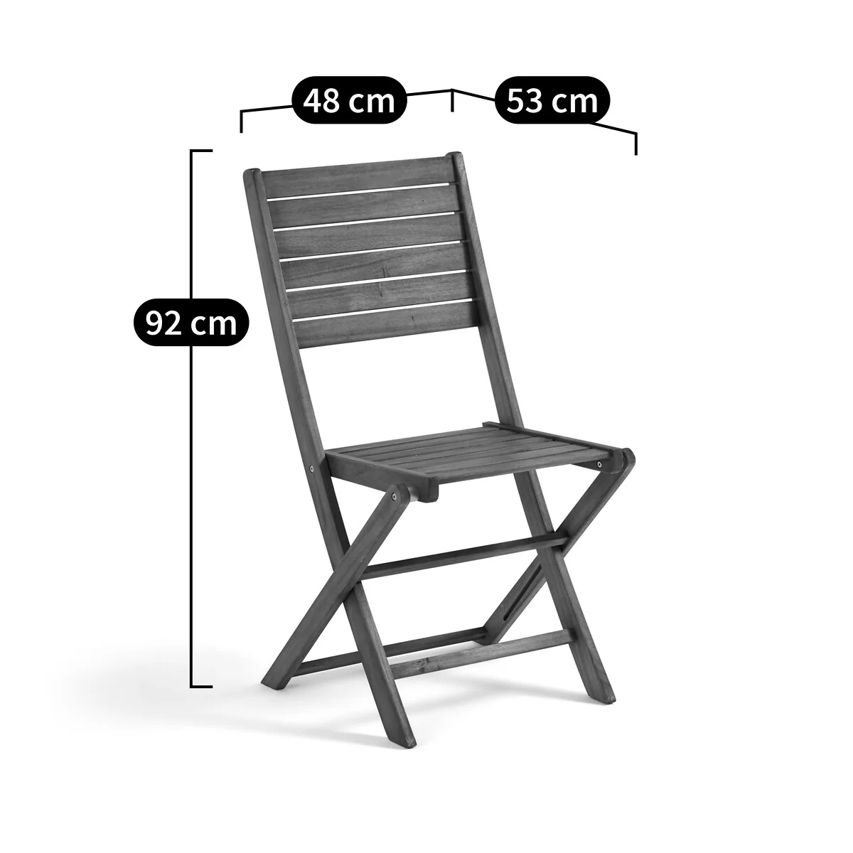 Set of 2 Napli Acacia Garden Chairs – image 8