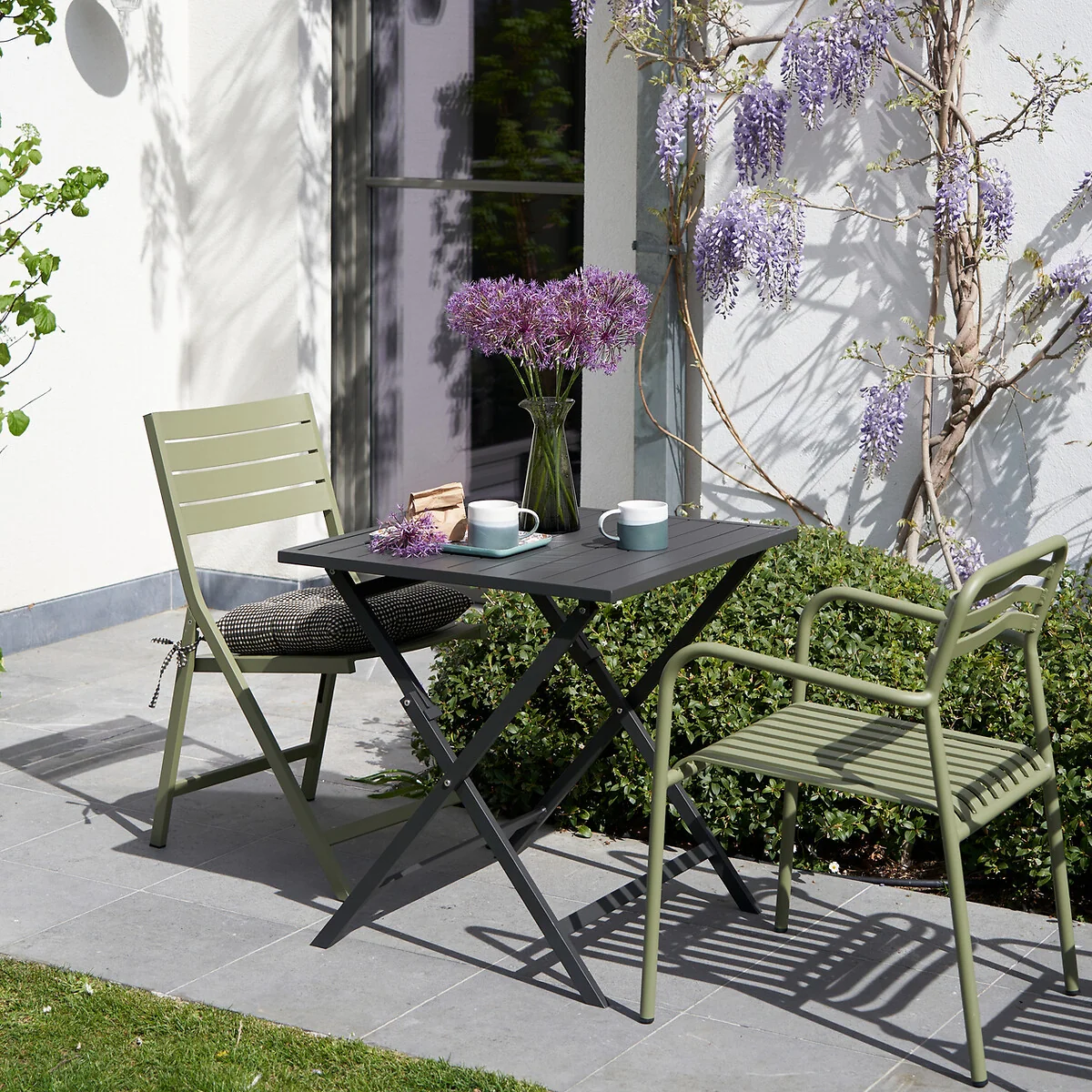 Set of 2 Manni Aluminium Garden Armchairs – image 3