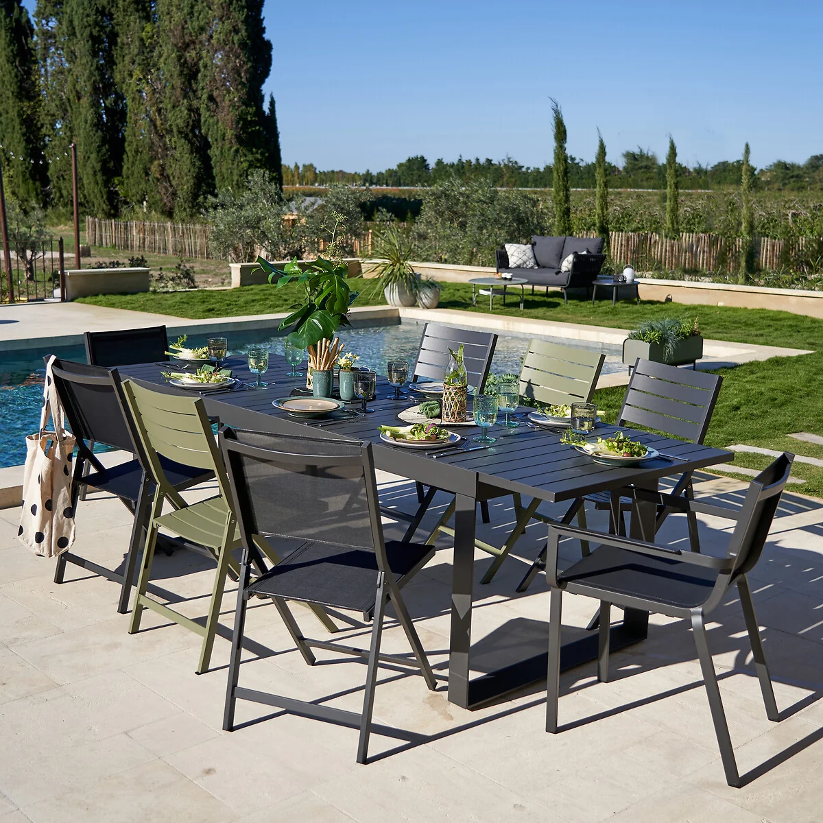 Set of 2 Zory Aluminium Garden Armchairs – image 2