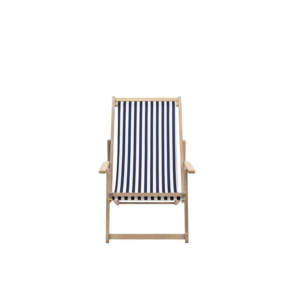 Gallery Direct Striped Deck Chair Navy Mix – image 2