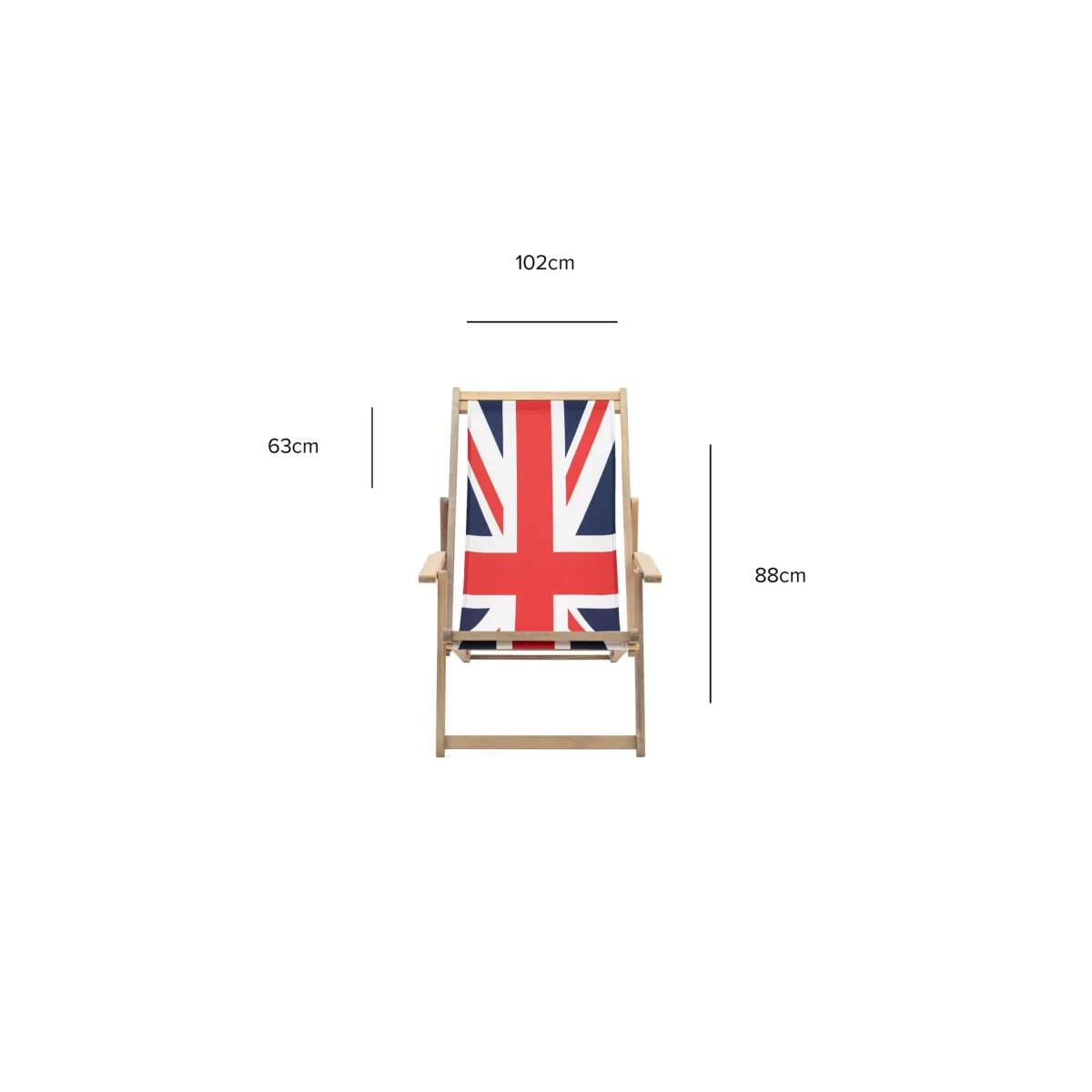 Gallery Direct Union Jack Deck Chair Multi – image 5