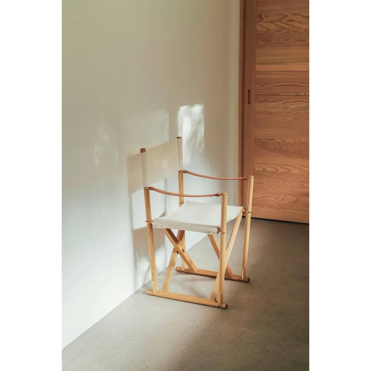 Fredericia Furniture MK16 Folding Chair chair Off white-oiled oak – image 4