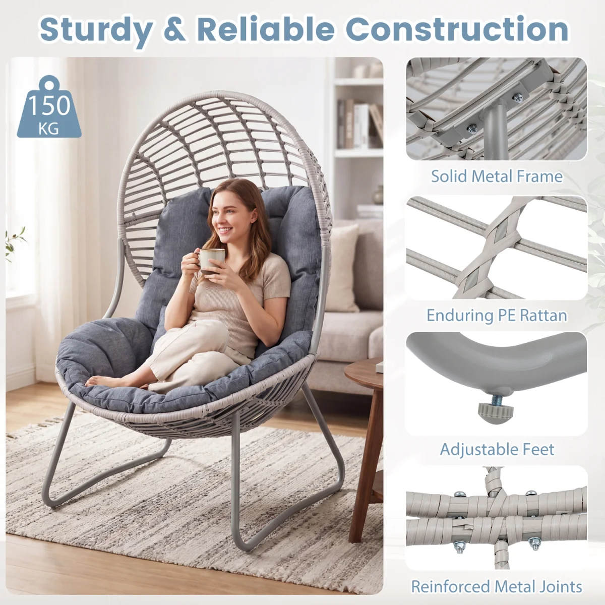 Outdoor Oversized Egg Chair – image 2