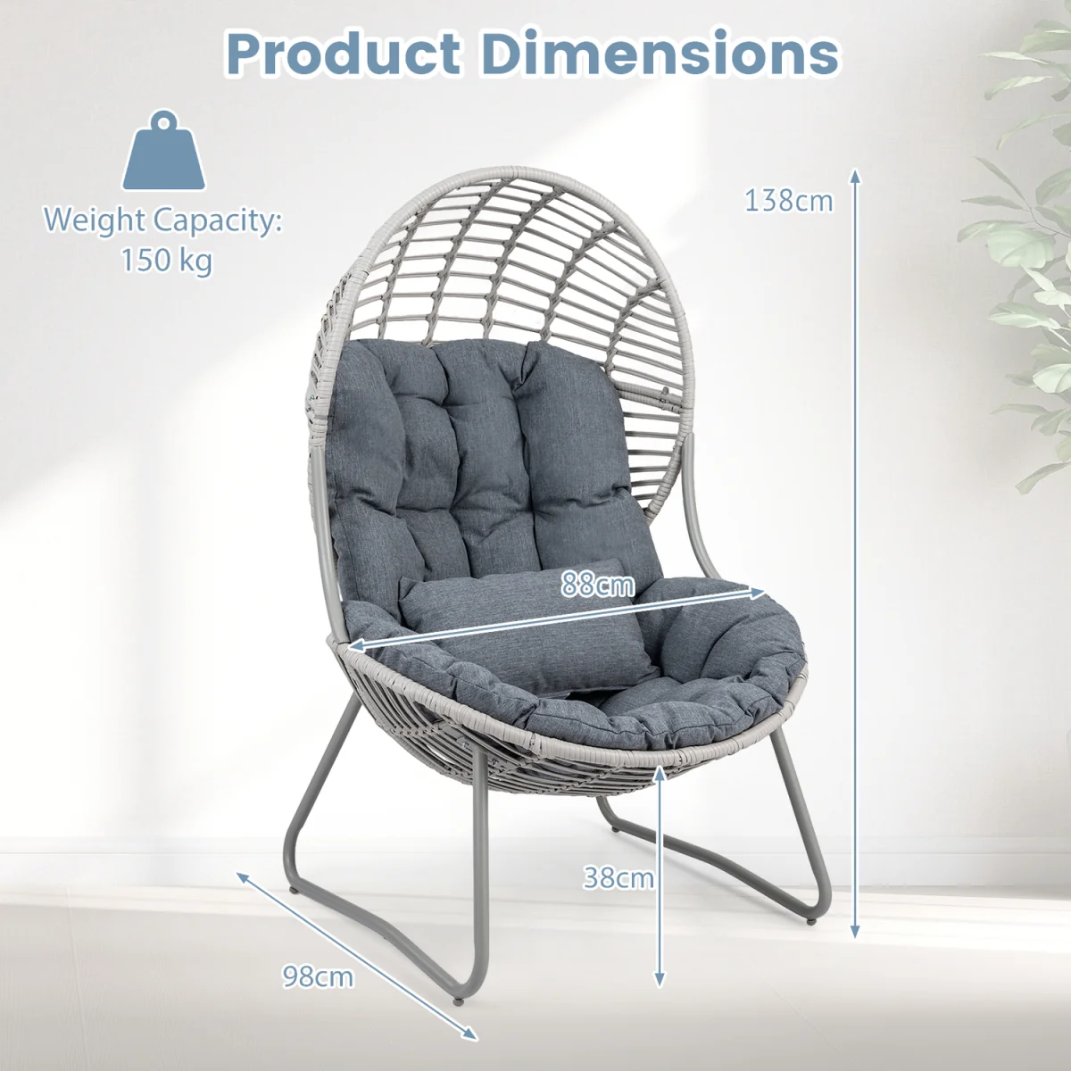 Outdoor Oversized Egg Chair – image 3