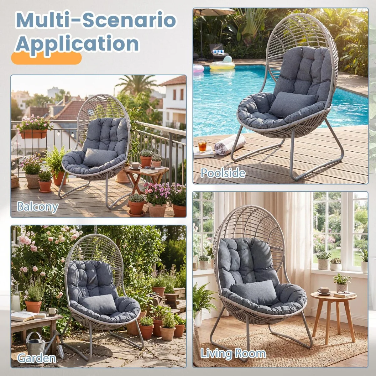 Outdoor Oversized Egg Chair – image 8