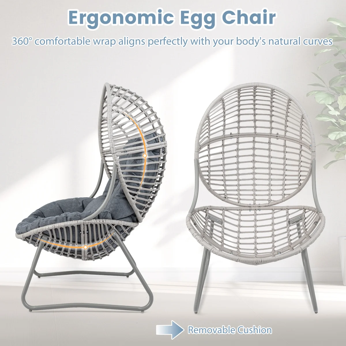 Outdoor Oversized Egg Chair – image 9