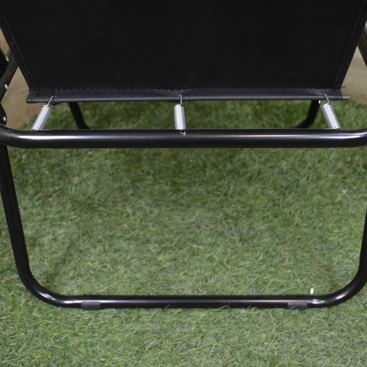 Folding Outdoor Camping Deck Chair - Black – image 3