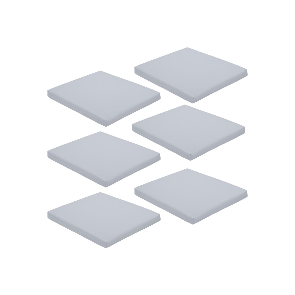 Garden Chair Cushion Outdoor Patio Seat Pad - Grey / 6