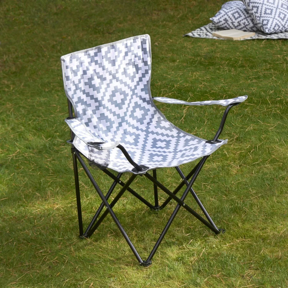 Adults Foldable Camping Chair - Grey – image 1