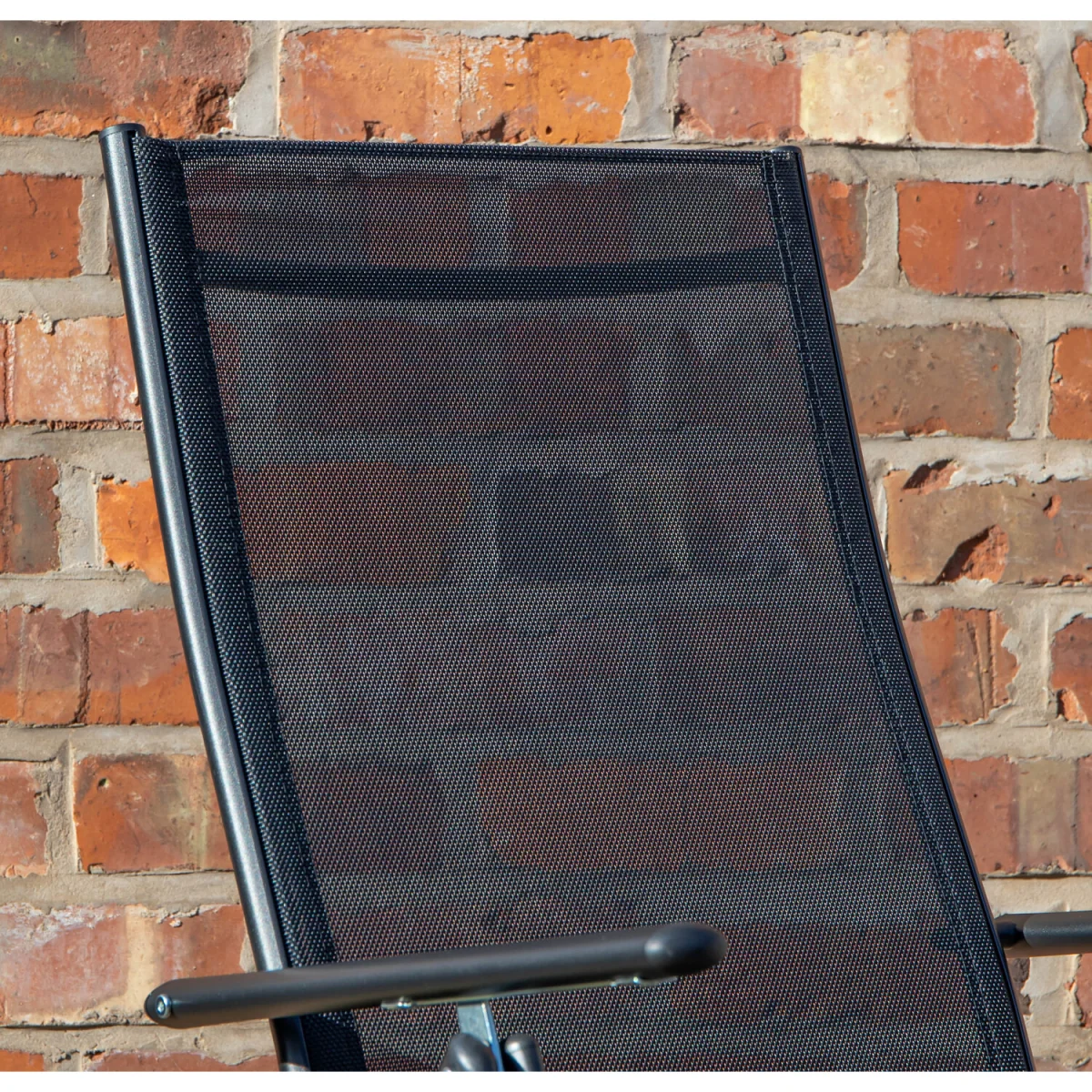 Outdoor Garden Patio Multi Position Reclining Folding Chair in Black - Black – image 5