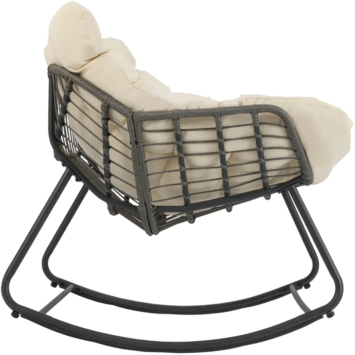 Outdoor Oversized Patio Rocking Chair - Beige – image 9