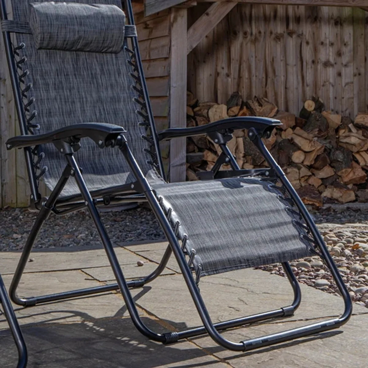 Zero Gravity Garden Relaxer Chair  Grey - Grey – image 2