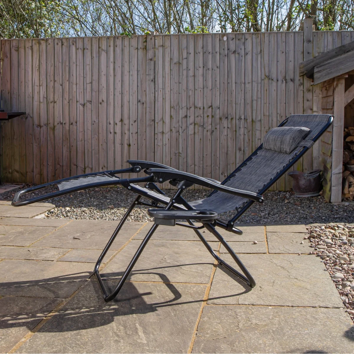 Zero Gravity Garden Relaxer Chair  Grey - Grey – image 3